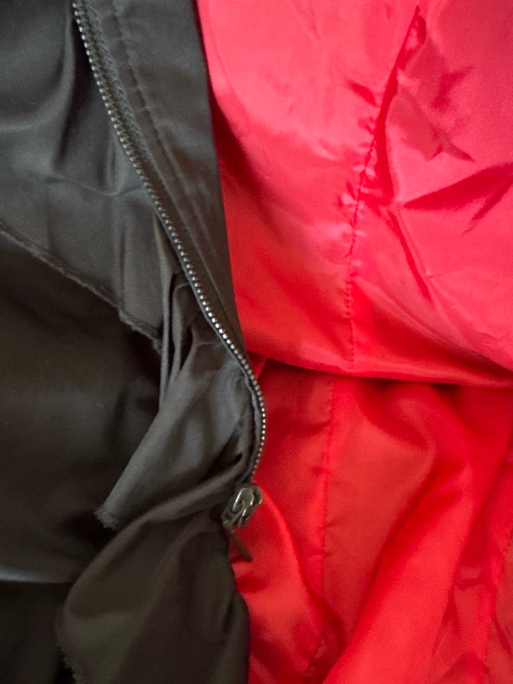 DKNY Black Ruffle Blazer with Red Satin Lining - Picture 7 of 8